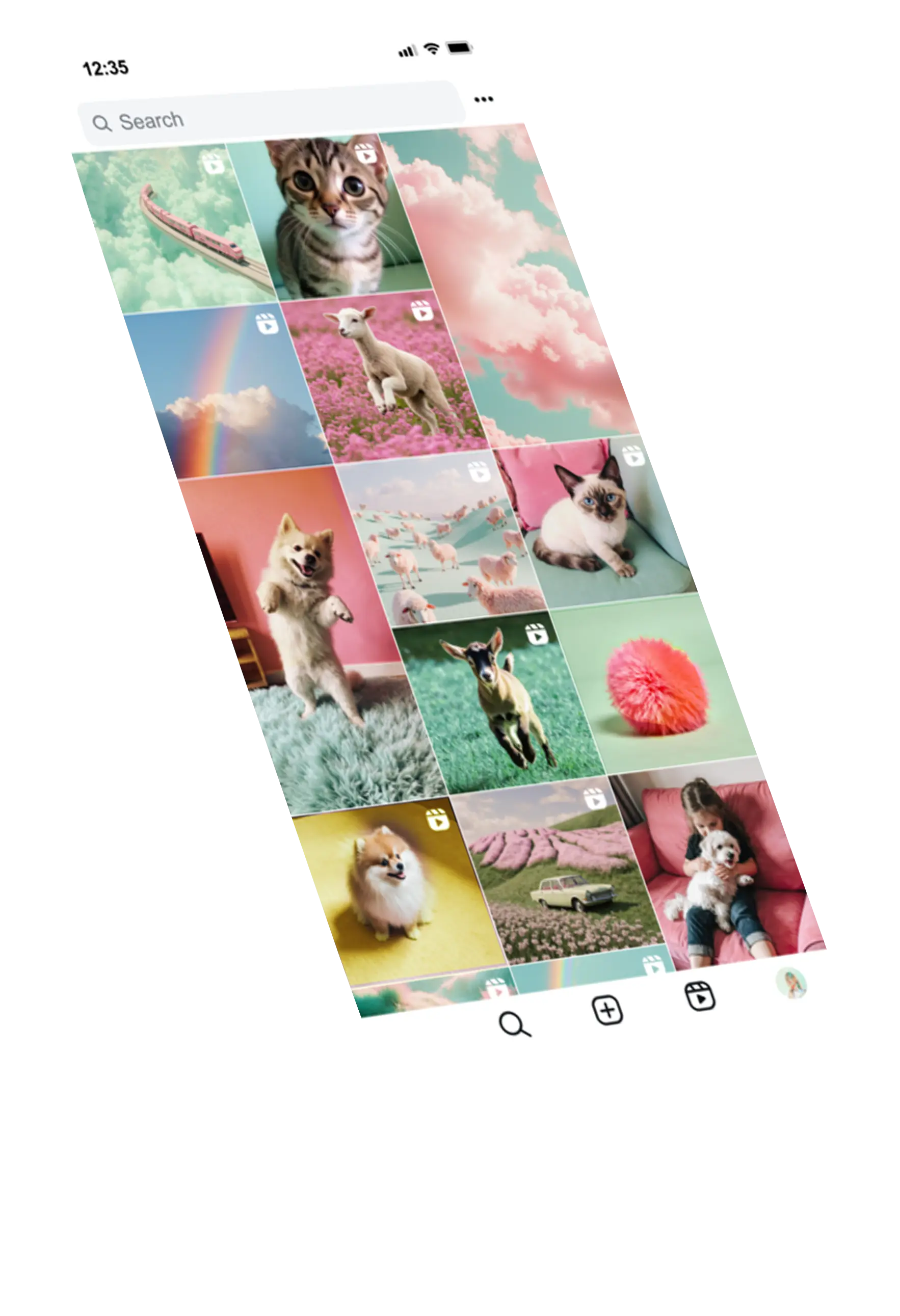 Levitating iPhone Mockup